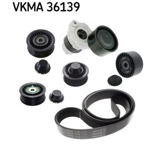 V formos rumbuotas diržas, komplektas SKF VKMA 36139