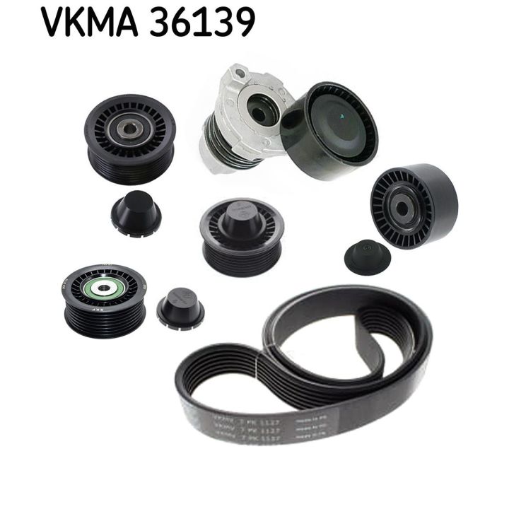 V formos rumbuotas diržas, komplektas SKF VKMA 36139