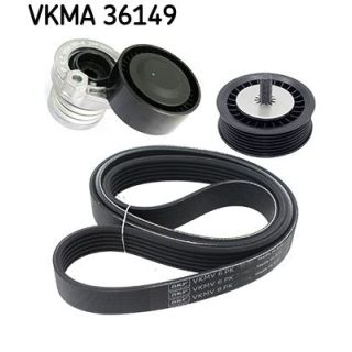 V formos rumbuotas diržas, komplektas SKF VKMA 36149
