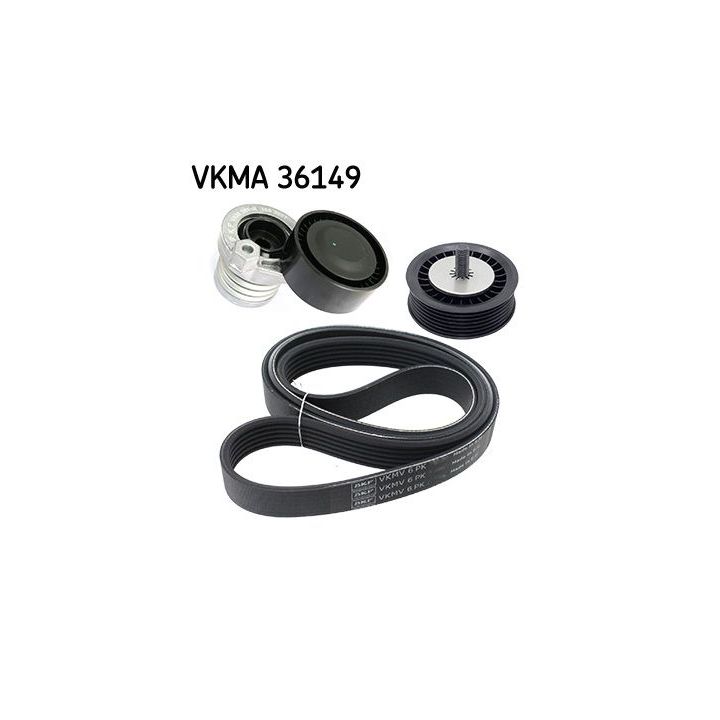 V formos rumbuotas diržas, komplektas SKF VKMA 36149