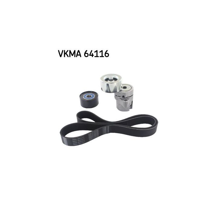 V formos rumbuotas diržas, komplektas SKF VKMA 64116