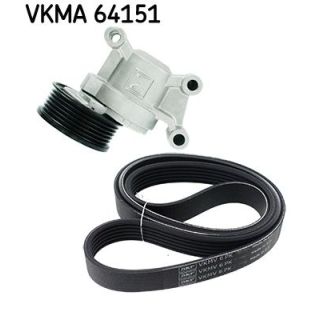 V formos rumbuotas diržas, komplektas SKF VKMA 64151