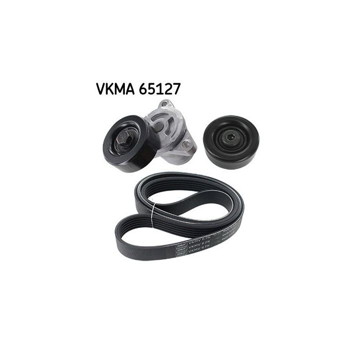 V formos rumbuotas diržas, komplektas SKF VKMA 65127