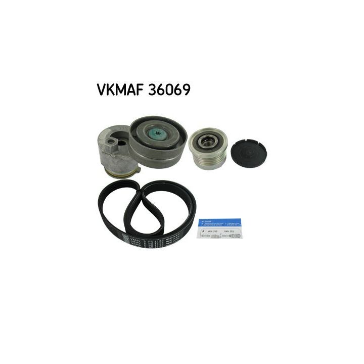 V formos rumbuotas diržas, komplektas SKF VKMAF 36069