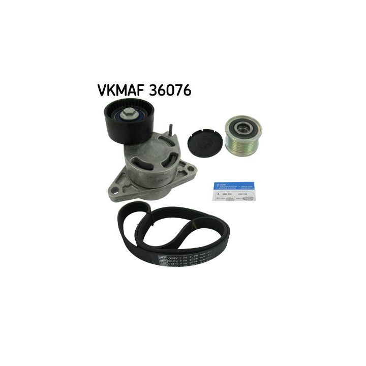 V formos rumbuotas diržas, komplektas SKF VKMAF 36076