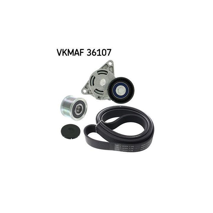 V formos rumbuotas diržas, komplektas SKF VKMAF 36107