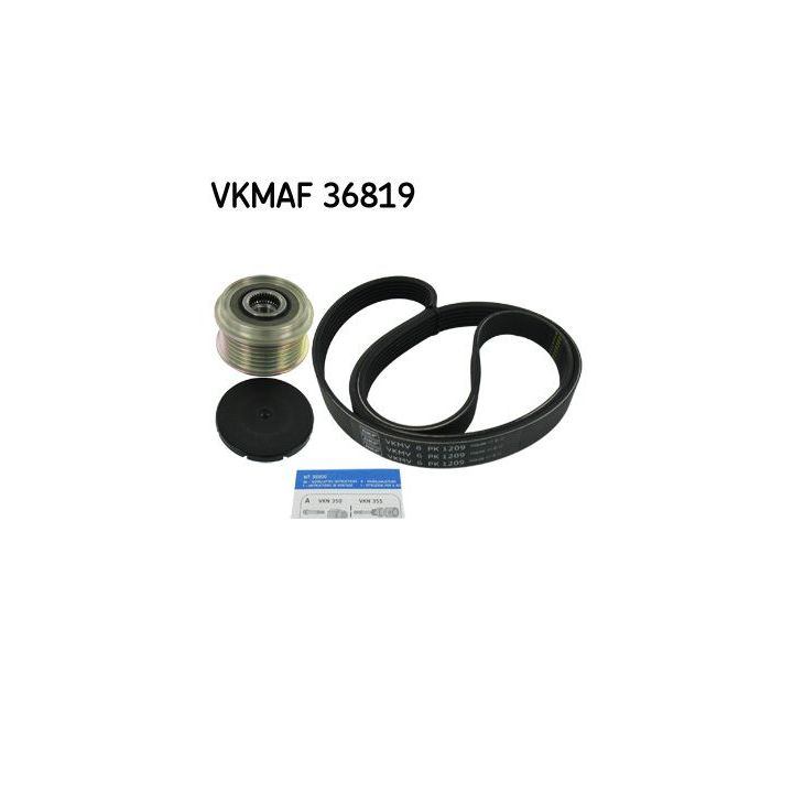 V formos rumbuotas diržas, komplektas SKF VKMAF 36819