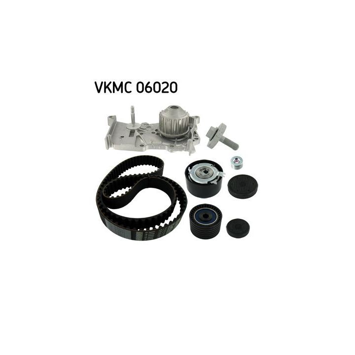 Vandens siurblio ir paskirstymo diržo komplektas SKF VKMC 06020
