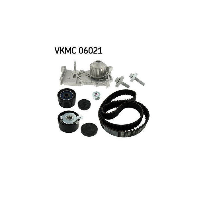 Vandens siurblio ir paskirstymo diržo komplektas SKF VKMC 06021