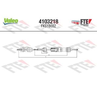 Sankabos trosas FTE 4103218