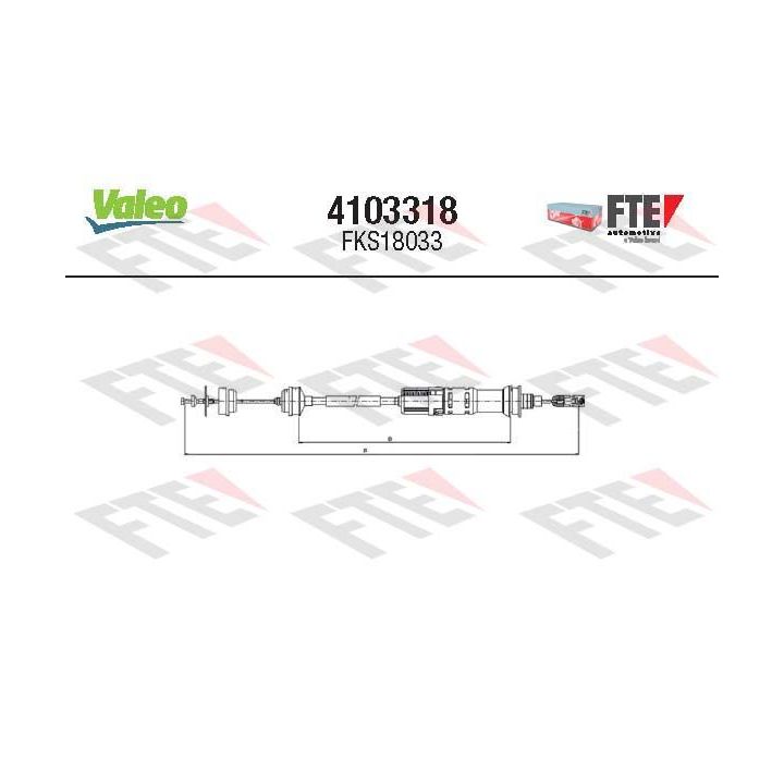 Sankabos trosas FTE 4103318