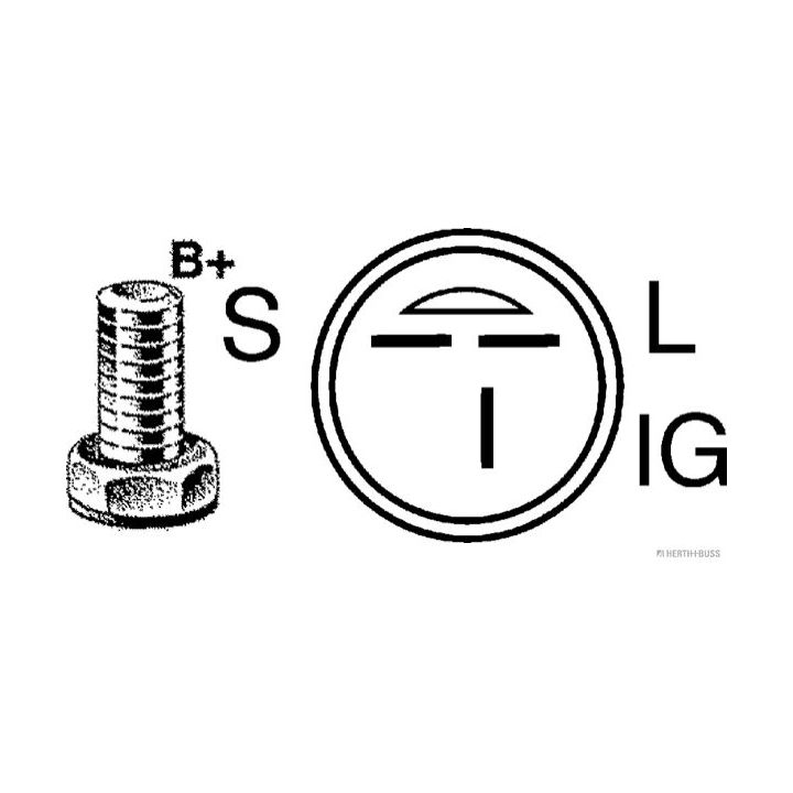 Kintamosios srovės generatorius HERTH+BUSS JAKOPARTS J5119017