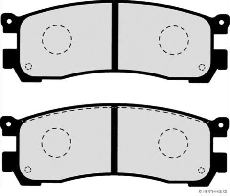 Stabdžių trinkelių rinkinys, diskinis stabdys HERTH+BUSS JAKOPARTS J3613010