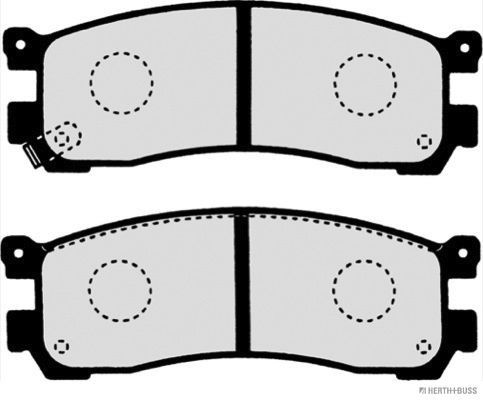 Stabdžių trinkelių rinkinys, diskinis stabdys HERTH+BUSS JAKOPARTS J3613013
