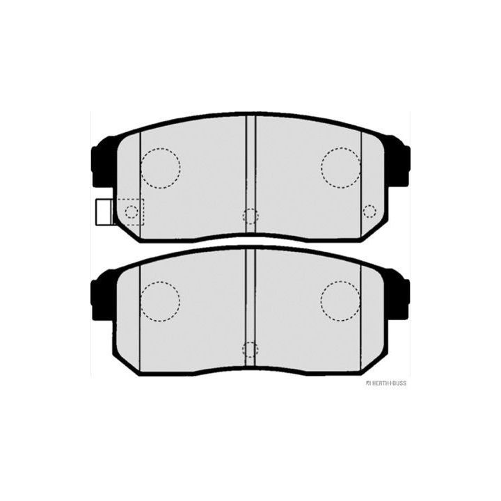 Stabdžių trinkelių rinkinys, diskinis stabdys HERTH+BUSS JAKOPARTS J3613018