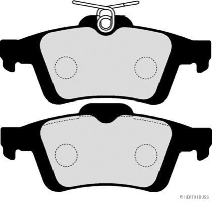 Stabdžių trinkelių rinkinys, diskinis stabdys HERTH+BUSS JAKOPARTS J3613019