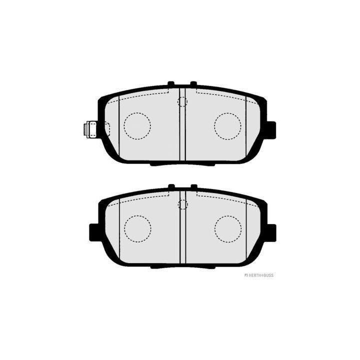 Stabdžių trinkelių rinkinys, diskinis stabdys HERTH+BUSS JAKOPARTS J3613020