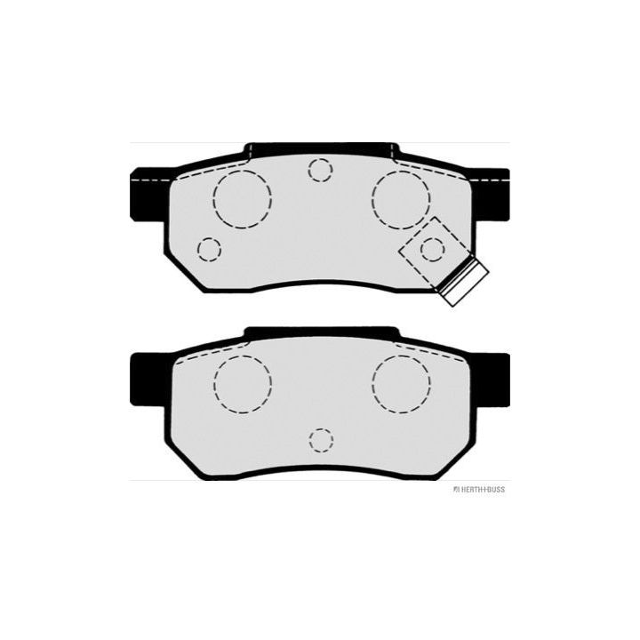 Stabdžių trinkelių rinkinys, diskinis stabdys HERTH+BUSS JAKOPARTS J3614004