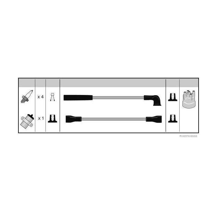 Uždegimo laido komplektas HERTH+BUSS JAKOPARTS J5390002