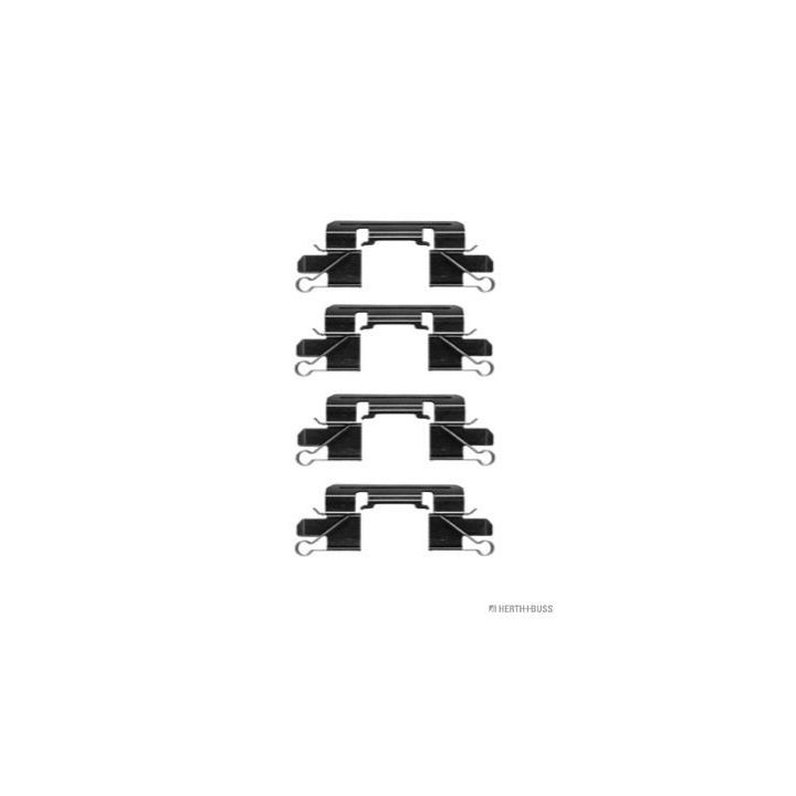 Priedų komplektas, diskinių stabdžių trinkelės HERTH+BUSS JAKOPARTS J3665014