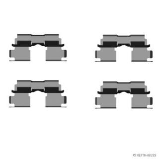 Priedų komplektas, diskinių stabdžių trinkelės HERTH+BUSS JAKOPARTS J3668007