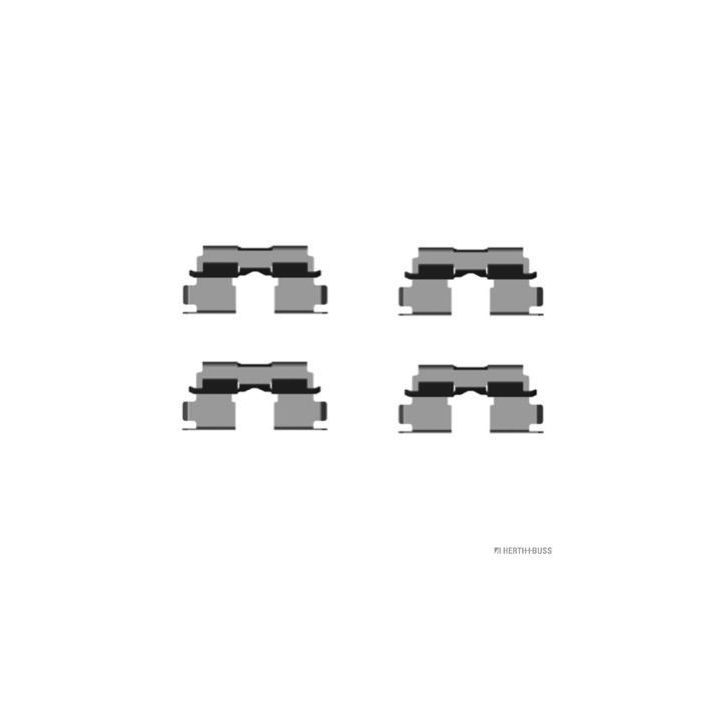 Priedų komplektas, diskinių stabdžių trinkelės HERTH+BUSS JAKOPARTS J3668007
