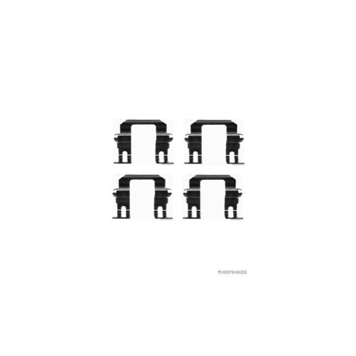 Priedų komplektas, diskinių stabdžių trinkelės HERTH+BUSS JAKOPARTS J3669001