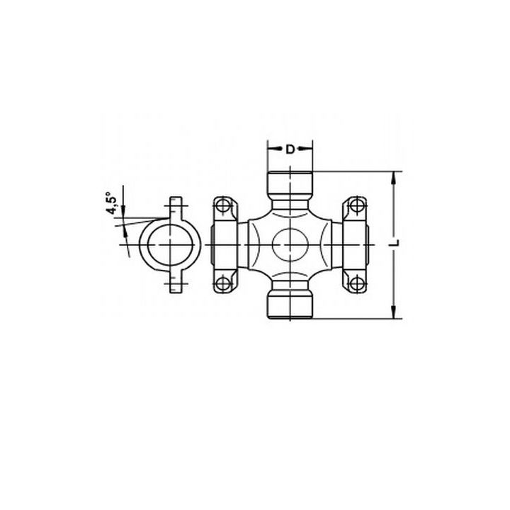 Lankstas, kardaninis velenas LÖBRO U 954