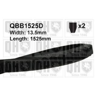 V formos diržas QUINTON HAZELL QBB1525D