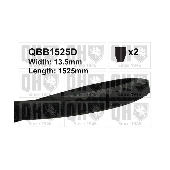 V formos diržas QUINTON HAZELL QBB1525D