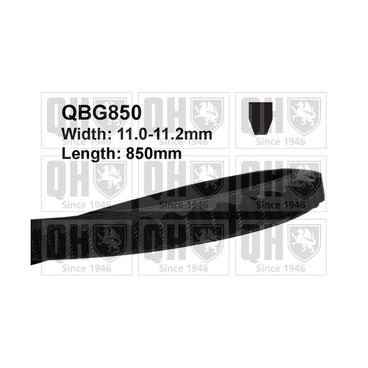 V formos diržas QUINTON HAZELL QBG850