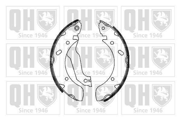 Stabdžių trinkelių komplektas QUINTON HAZELL BS924