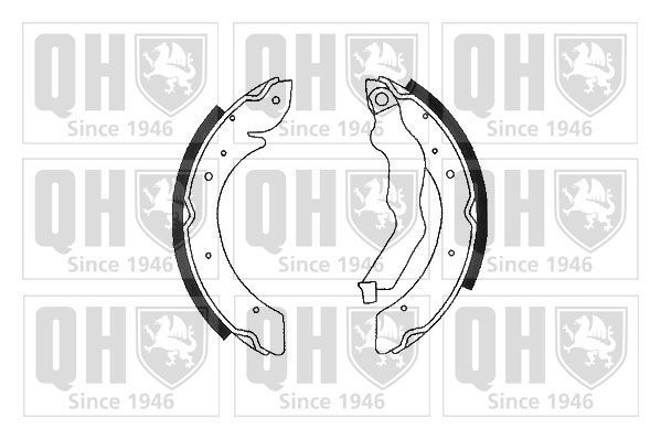 Stabdžių trinkelių komplektas QUINTON HAZELL BS955