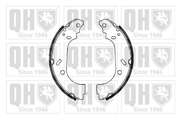 Stabdžių trinkelių komplektas QUINTON HAZELL BS958