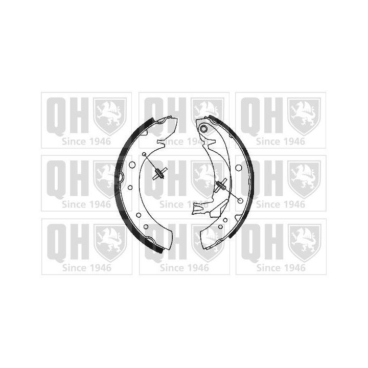 Stabdžių trinkelių komplektas QUINTON HAZELL BS966