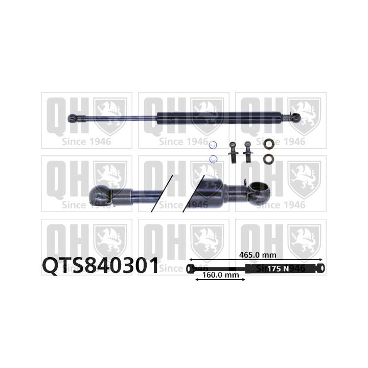 Dujinė spyruoklė, bagažinė QUINTON HAZELL QTS840301