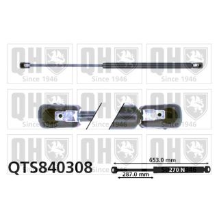 Dujinė spyruoklė, bagažinė QUINTON HAZELL QTS840308