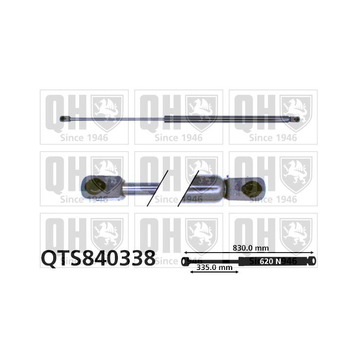 Dujinė spyruoklė, bagažinė QUINTON HAZELL QTS840338