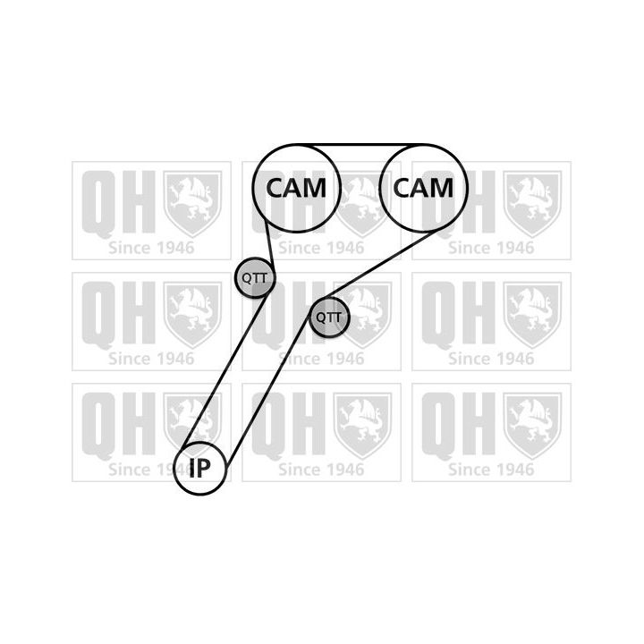 Paskirstymo diržo komplektas QUINTON HAZELL QBK889