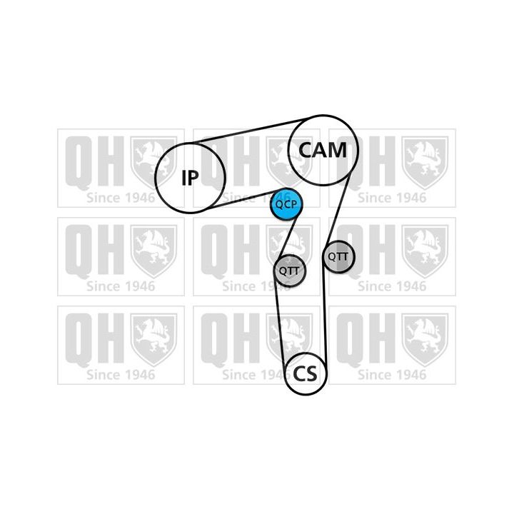 Paskirstymo diržo komplektas QUINTON HAZELL QBK893