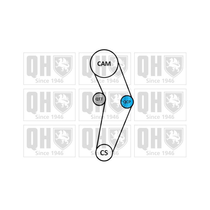 Paskirstymo diržo komplektas QUINTON HAZELL QBK913