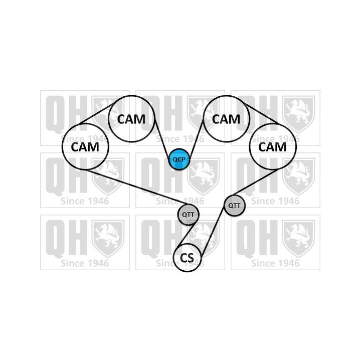 Paskirstymo diržo komplektas QUINTON HAZELL QBK932