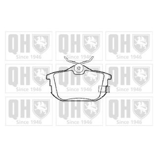 Stabdžių trinkelių rinkinys, diskinis stabdys QUINTON HAZELL BP973