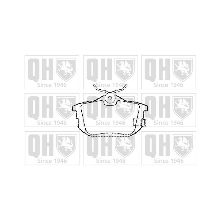 Stabdžių trinkelių rinkinys, diskinis stabdys QUINTON HAZELL BP973