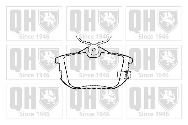 Stabdžių trinkelių rinkinys, diskinis stabdys QUINTON HAZELL BP973