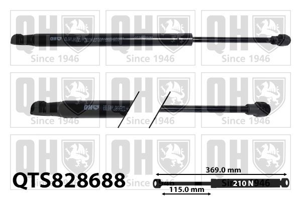 Dujinė spyruoklė, gaubtas QUINTON HAZELL QTS828688