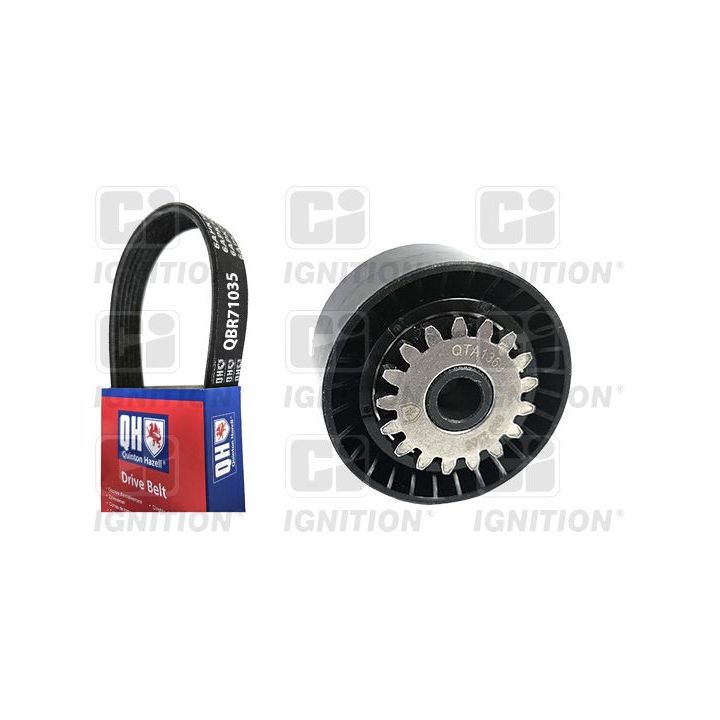 V formos rumbuotas diržas, komplektas QUINTON HAZELL QDK163