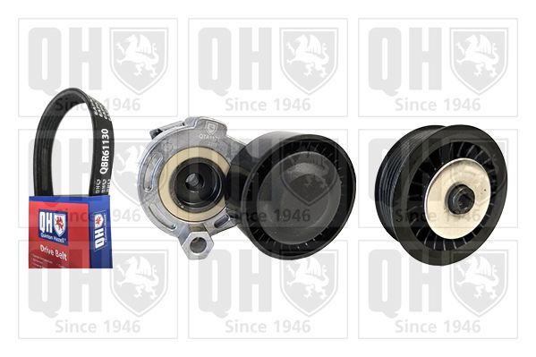 V formos rumbuotas diržas, komplektas QUINTON HAZELL QDK166