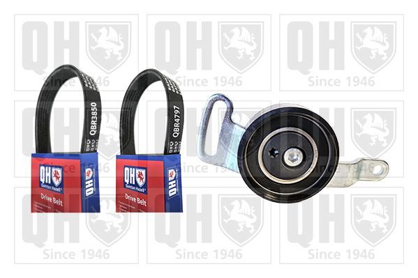 V formos rumbuotas diržas, komplektas QUINTON HAZELL QDK195