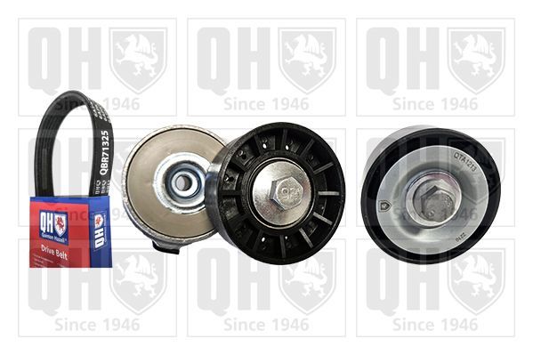 V formos rumbuotas diržas, komplektas QUINTON HAZELL QDK206